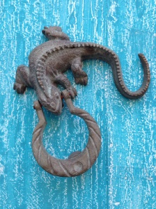Lizard door knocker in Cartagena